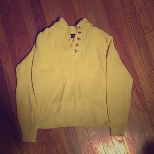 Yellow Eddie Bauer sweatshirt